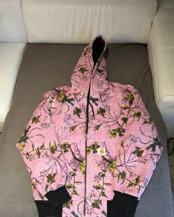 CARHARTT CAMO PINK REWORKED JACKED