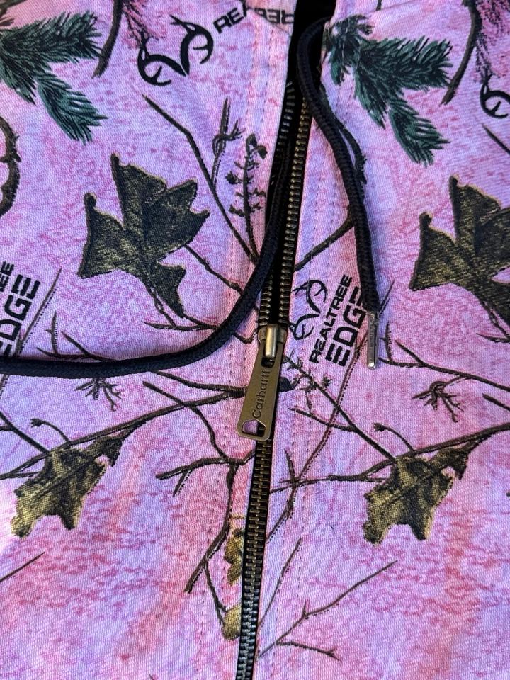 CARHARTT CAMO PINK REWORKED JACKED