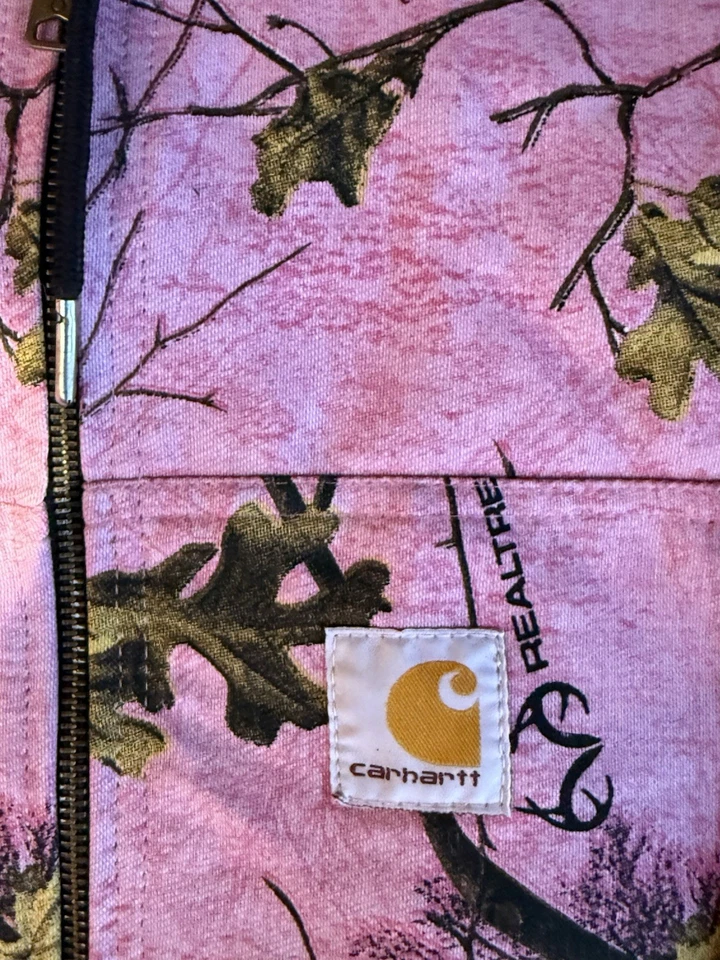 CARHARTT CAMO PINK REWORKED JACKED