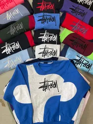 STUSSY REWROKED PATCHWORK SWEATSHIRT
